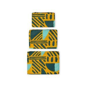 WNDR LN -  Bag Travel Accessroesi Faux Leather 3pc Pr Yellow